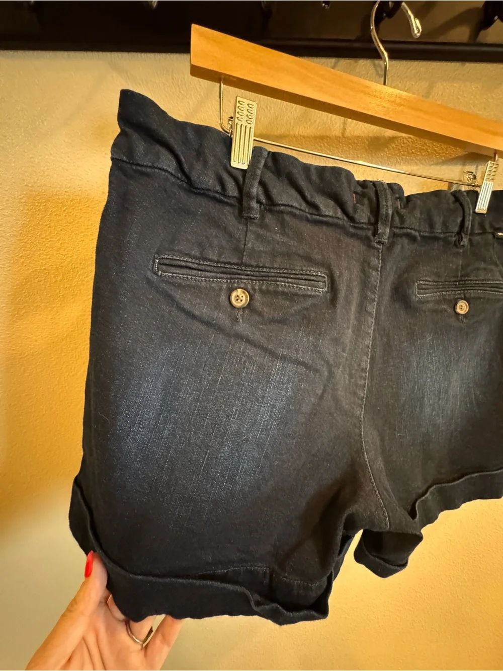 ⭐ 2/$20 Dear John Dark Blue Cuffed Denim Shorts